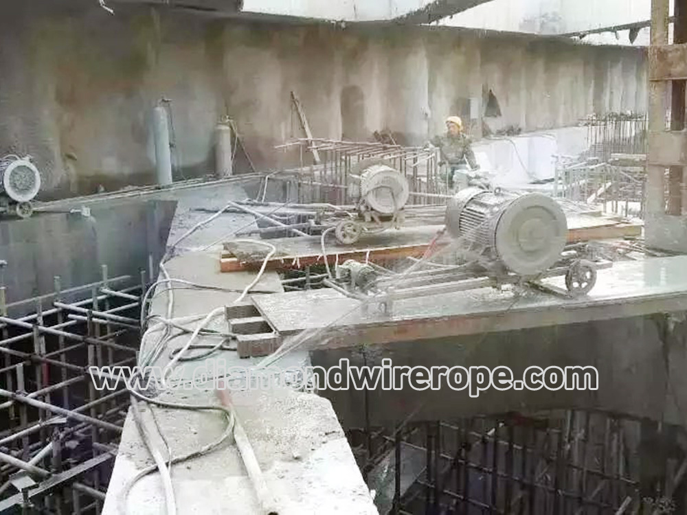 Bridge and infrastructure maintenance by diamond rope saw Diamond rope&nbsp;concrete for cutting concrete