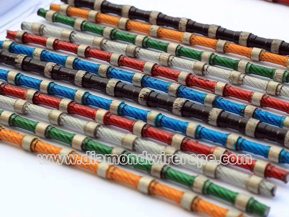 Diamond rope cutting wire for Marble Block Dressing