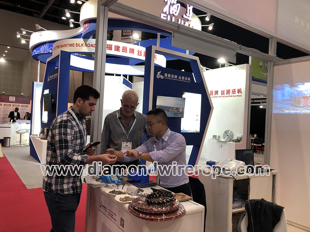 Diamond wire rope cutting precision is extremely high